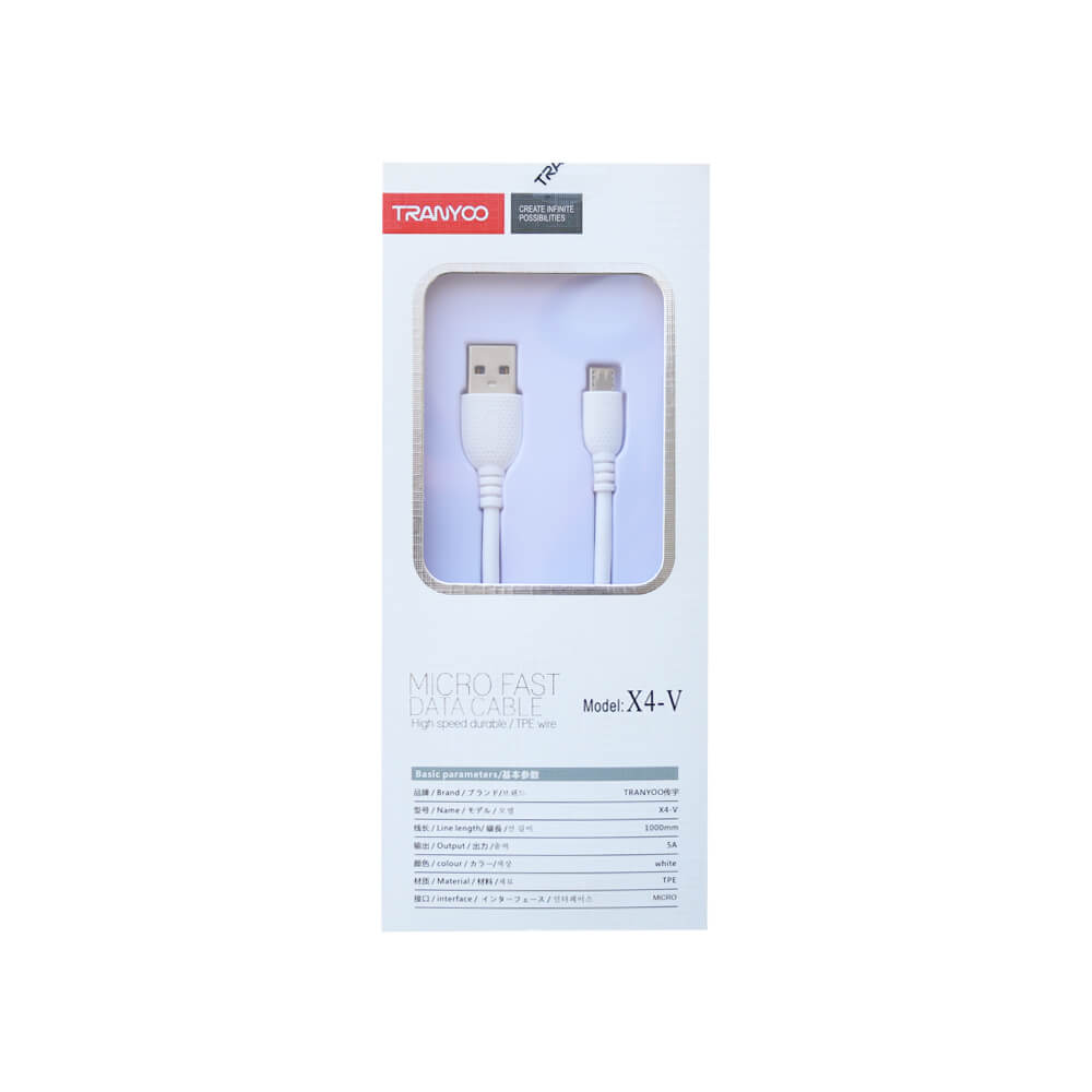 کابل اندرویدی TRANYOO مدل X4-V کابل اندرویدی TRANYOO مدل X4-V - Image 3