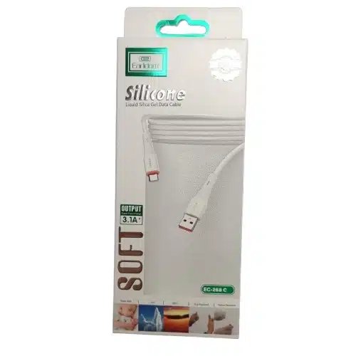 کابل تبدیل USB به Type-C ارلدام مدل EC-268C سیلیکونی با شدت جریان 3.1 آمپر