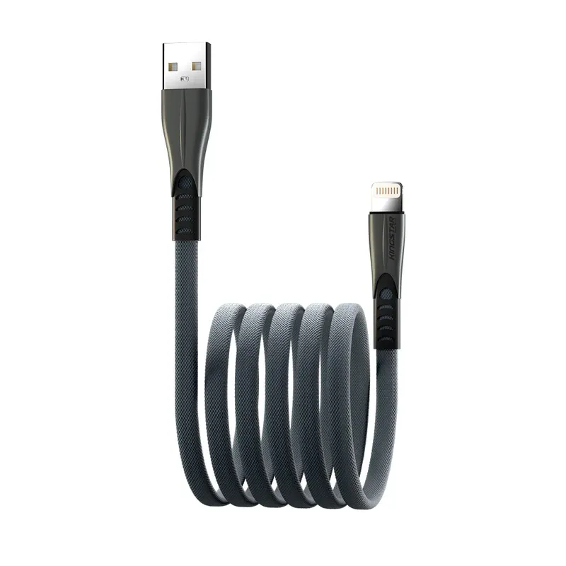 کابل تبدیل USB به لایتنینگ کینگ استار (KingStar) مدل K130i با روکش بافته طول 1.2 متر کابل تبدیل USB به لایتنینگ کینگ استار (KingStar) مدل K130i با روکش بافته طول 1.2 متر - Image 3