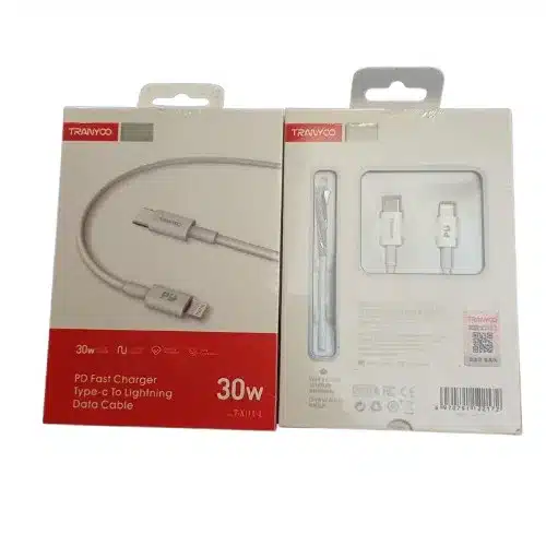 کابل شارژ و انتقال داده Type-C به Lightning ترانیو مدل T-X11 C-L توان 30 وات کابل شارژ و انتقال داده Type-C به Lightning ترانیو مدل T-X11 C-L توان 30 وات - Image 4